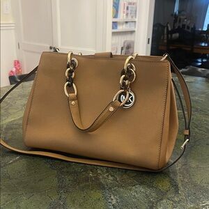 Michael Kors Brown Leather Shoulder Bag